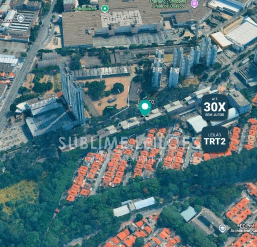 Foto 2 de 3: Terreno em leilão em Osasco - SP, bairro Continental — Terreno de 40.453m² | Constr. de 40.187m² Prédio em Osasco